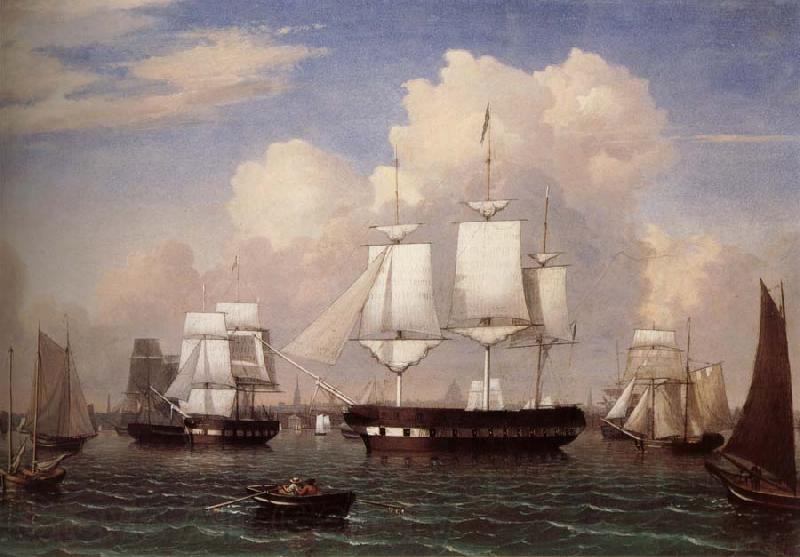 unknow artist Warship France oil painting art